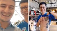 [VIDEO] ¡Un joven se encontró con un mega fan de Argentina en China! 