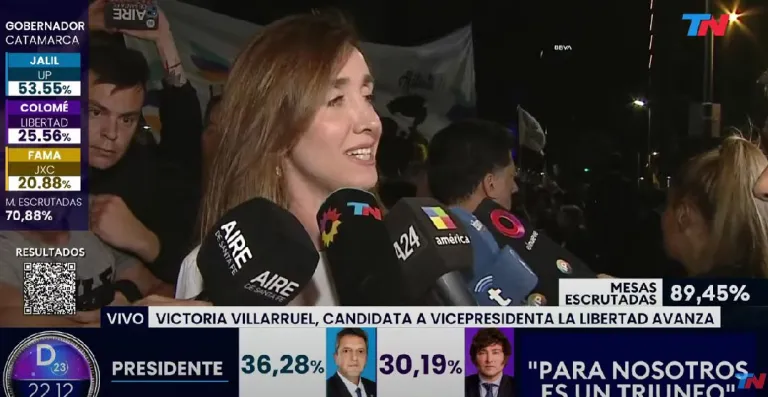 Victoria Villarruel: “Massa es lo antiguo, nosotros somos el cambio”