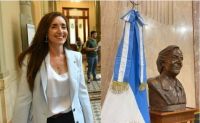 Victoria Villarruel retiró el busto de Néstor Kirchner del Senado: "No soy su viuda"