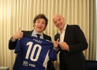 Javier Milei se reunió con el presidente de la FIFA Gianni Infantino