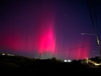Se generaron auroras boreales en Ushuaia producto de la intensa tormenta solar