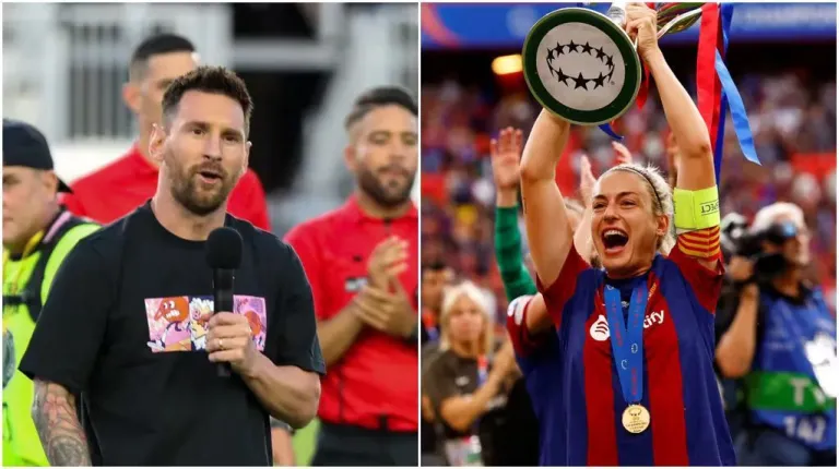El tierno gesto de Lionel Messi a las jugadoras del Barcelona  El tierno gesto de Lionel Messi a las jugadoras del Barcelona
