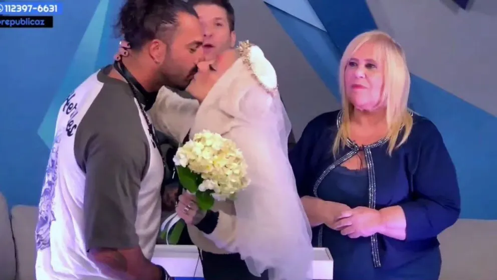 ¡Hubo beso! Se casaron Lisandro y Furia de Gran Hermano: Así fue la falsa boda