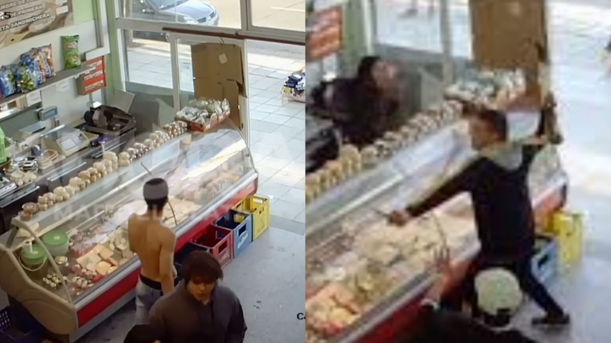 [VIDEO] Violenta pelea en un supermercado de Mar del Plata