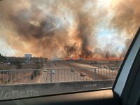 Incendios en Córdoba: el fuego avanzó en La Calera y se acerca a las casas