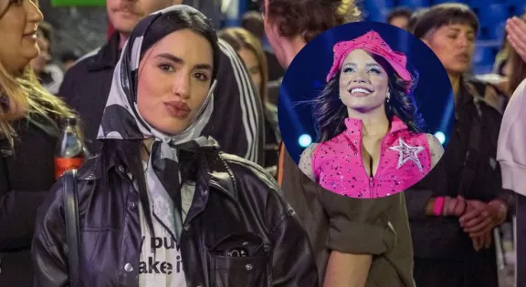 La tierna reacción de Emilia al encontrar a Lali entre su publico durante su show en Vélez