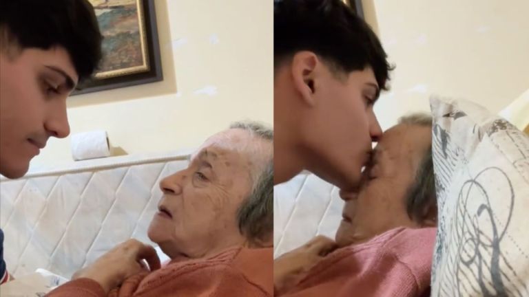 "Esperame": un joven se despidió de su abuela y emocionó a millones ...
