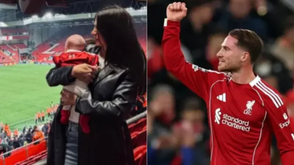 Ailén Cova llevó a su hija Alaia a ver a Alexis Mac Allister: “El amuleto del gol”