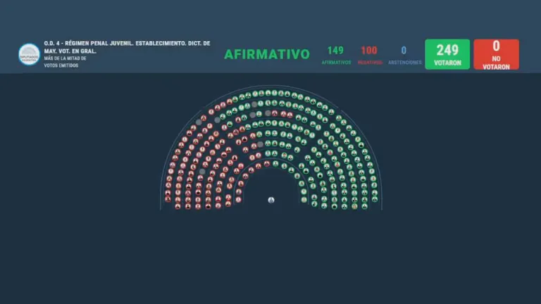 Diputados dio media sanción a la baja de la edad de imputabilidad a 14 años
