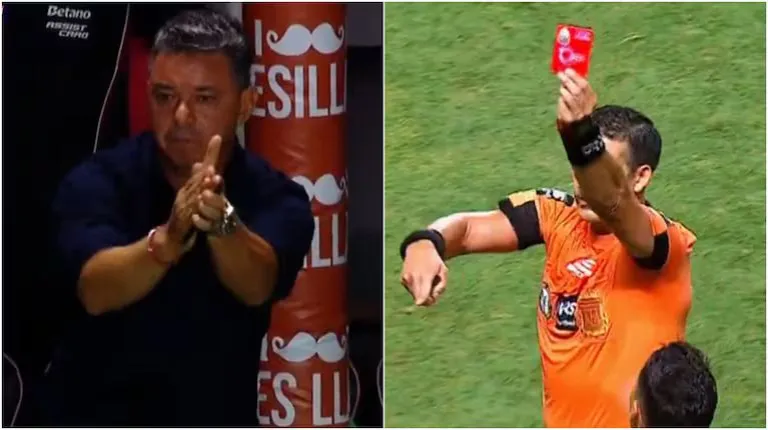 Argentinos venció 1-0 a River y Gallardo se fue expulsado Argentinos venció 1-0 a River y Gallardo se fue expulsado