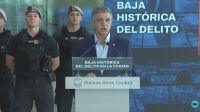 Jorge Macri anunció una baja histórica del delito en la Ciudad