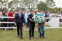 Achával encabezó el acto por Malvinas en el Cenotafio de Pilar y llamó a construir “un mejor país”