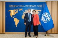 Caputo viajó a Washington y se reunirá con Georgieva y el presidente del Banco Mundial