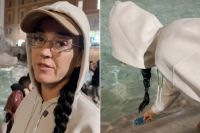 Katy Perry desató polémica por un gesto en la Fontana di Trevi