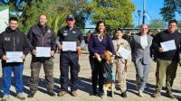 San Luis lanzó su primer curso canino y forma agentes para reforzar la seguridad