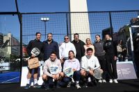Buenos Aires lanzó el Premier Pádel P1 con una cancha frente al Obelisco