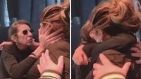 El emotivo gesto de Viru Mones Ruiz con una fan durante la despedida al Indio Solari
