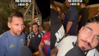 "Mi héroe": La emoción de un cronista que logró interactuar con Messi y entrevistarlo
