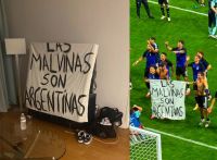 La historia de la bandera de Malvinas que emocionó a todos tras la caída de Inglaterra ante la Selección argentina