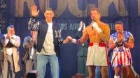 Ángel Di María sorprendió al asistir a Rocky y dejó una emotiva reflexión: "Enseña a no bajar los brazos"
