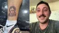 Un influencer se tatuó a More Rial después de prometerlo si Argentina derrotaba a Inglaterra