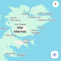 ¡Google Maps y Apple Maps sorprendieron al poner el nombre de las Islas Malvinas en sus apps!