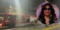 Incendio en el edificio de Oriana Junco: los bomberos debieron rescatarla