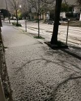 Sorpresa en Bahía Blanca por un fenómeno meteorológico que pintó la ciudad de blanco