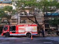 Operativo de emergencia en Recoleta por un incendio en un edificio
