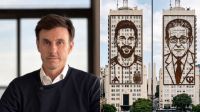 García Moritán pidió reemplazar el mural de Evita por Messi y Favaloro