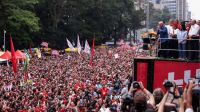 Masiva marcha en Brasil en apoyo a la reelección de Lula da Silva