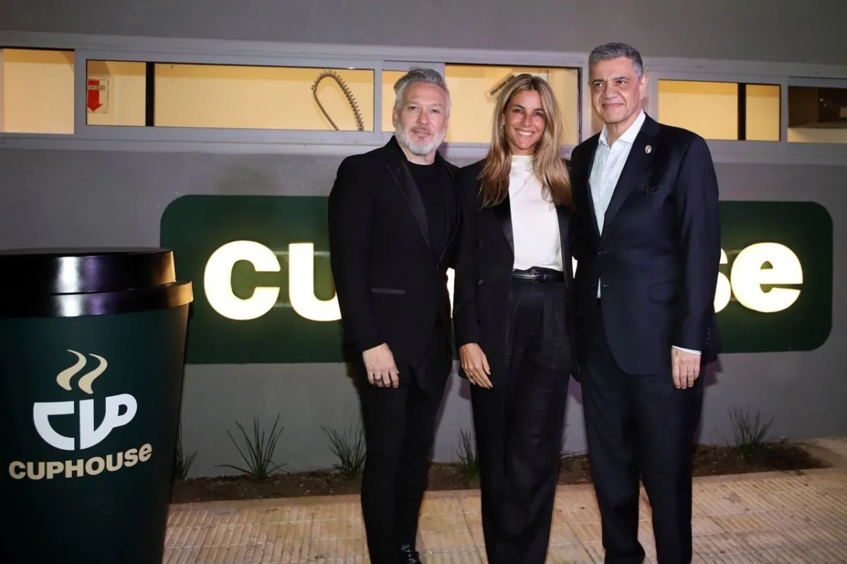 Diego Kolankowsky, Jorge Macri, y su esposa, María Belén Ludueña.
