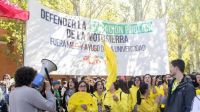 Se registraorn protestas contra Milei en la universidad pública de Madrid 