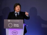 El detalle en el discurso de Milei desde el Foro económico de Madrid: qué pasó con los sponsors