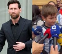 La emoción de un nene que faltó a la escuela para ver a Messi: “Es un sueño”