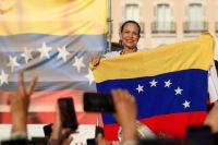 María Corina Machado volvió a Venezuela luego de diez meses en el exilio